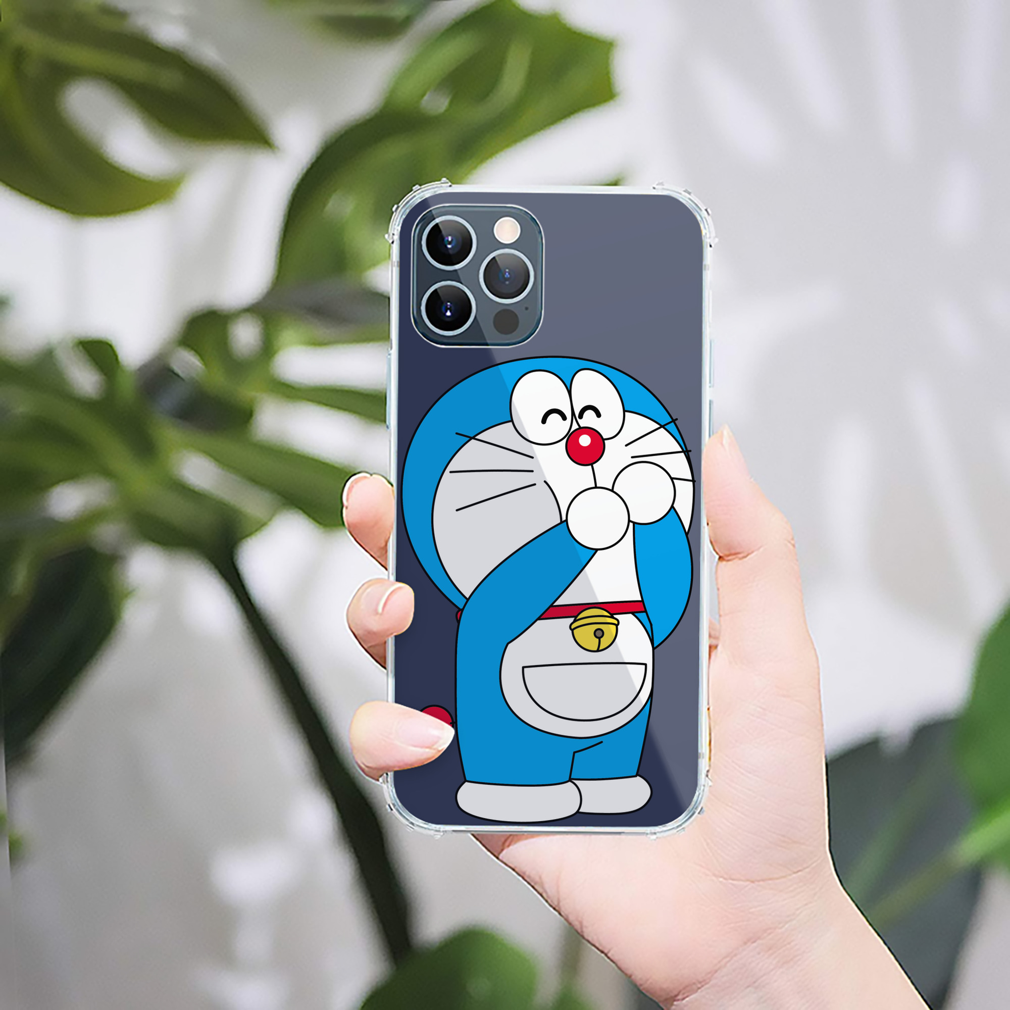 （画像用） ドラえもん Doraemon 【iPhone 12シリーズ対応】透明スマホケース（クリアソフトケース）